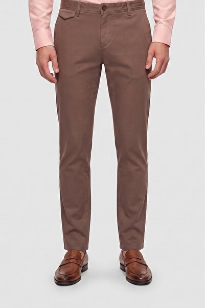 Twn Slim Fit Vizon Armürlü Chino Pantolon