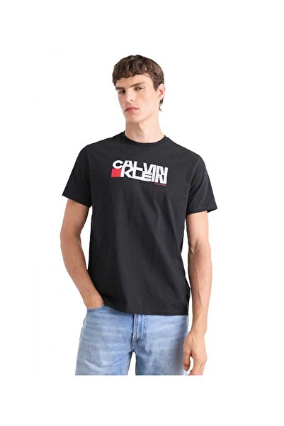 Calvin Klein Erkek Marka Logolu Organik Pamuklu Günlük Kullanıma Uygun Siyah ...