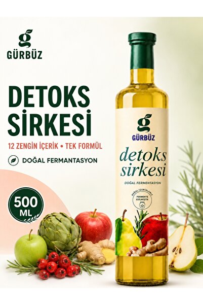 Gürbüzden Detox Sirkesi Doğal Fermantasyon 500 Ml, Detoxmix