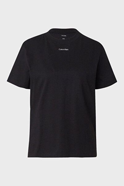 Calvin Klein SS 20S Classic Logo Tee Kadın Bisiklet Yaka T-Shirt Siyah