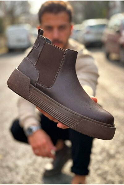 Zerenyus Harmany premium high quality waterproof elastic men's boot coffee