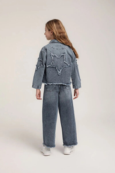 HAUSEkids 4-14 ani Mussness Magic Girl Jacket-Indigo