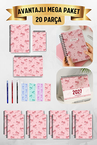Eldesen Tasarım Advantageous Mega Pack / 20 Pieces / Notebook, Calendar, Book...