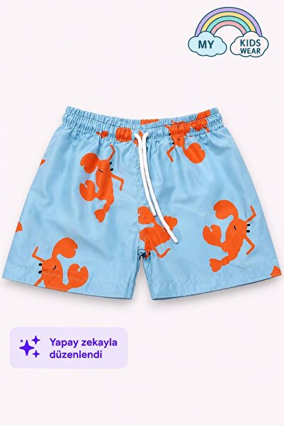 My Kids Wear Boy's Patterned Swim Shorts 3-16 Years 12413