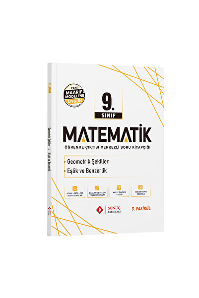 Sonuç Yayınları 9.Sınıf Matematik Seti 2027 müfredat