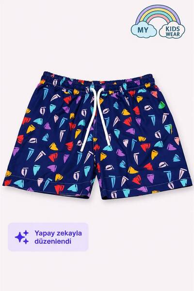 My Kids Wear Boy's Patterned Swim Shorts 3-16 Years 12411