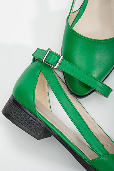 MaskButik Rayna Short Heel Leather Shoes