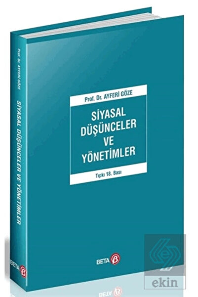 Genel Markalar Siyasal Düşünceler Ve Yönetimler - Ayferi Göze 9786052425800