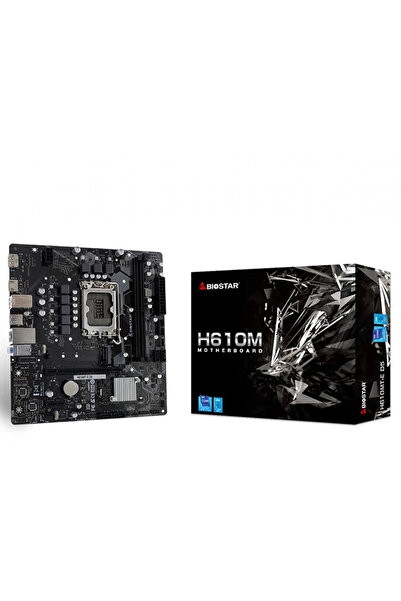 Biostar H610MT-E D5 Intel 1700p DDR5 5600 HDMI DP M2 mATX 1x M.2, 2xDIMM 96GB...