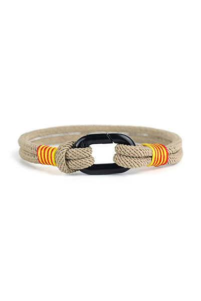 Choice1 Khaki Nautical Rope Bracelet Men Survival Energy Braclet Removable Cl...