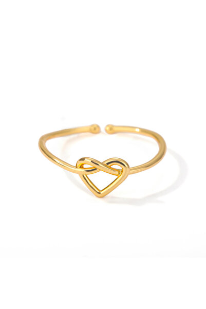 Choice resizable JZ462G Stainless Steel Rings for Women Gold Color Couple Hea...