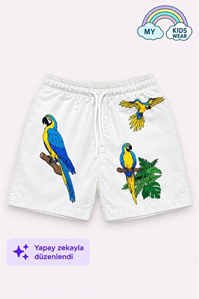 My Kids Wear Boy's Patterned Swim Shorts 3-16 Years 12384