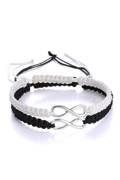 Choice 16B029R5 2Pcs 8 Words Infinity Love Couple Bracelets For Women Men Han...