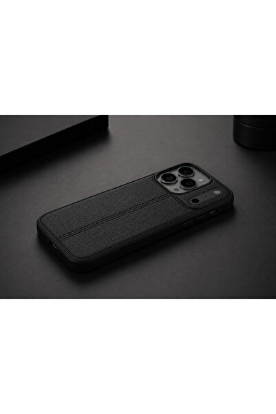 halkhouse İphone 17 & 18 Pro Max Kılıf Kamera Korumalı Auto Focus Deri Kapak