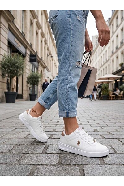 U.S. Polo Assn. EXXY Бели дамски спортни маратонки