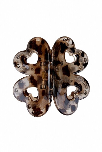 nesdesignn Patterned Clover Magnet Buckle — Leopard