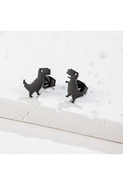 Choice Black Gun Plated 1Pair New Fashion Minimalist Cute Female Stainless St...