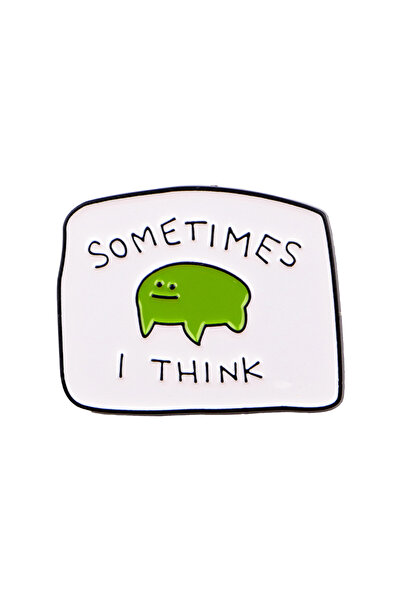 Choice 5 "I'm from the 1900s" Quotes Enamel Pin Brain Brooch For Coat Women's...