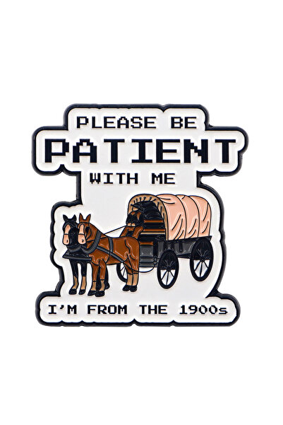 Choice 7 "I'm from the 1900s" Quotes Enamel Pin Brain Brooch For Coat Women's...
