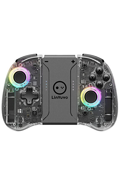 Choice1 Clear LinYuvo KS37B Meteor Light Joycons Wireless Controller for Swit...