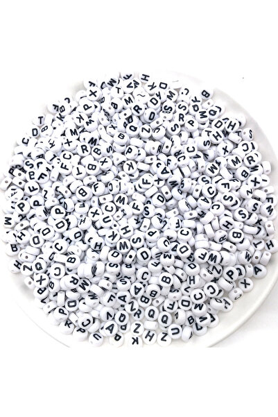 Choice4 14223-100pcs-A Randomly Mix 100pcs Acrylic 26 English Letter Beads Ro...