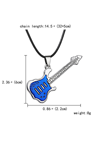 Choice 16X318S0 Fashion Stainless Steel Guitar Pendant Necklace For Men Women...