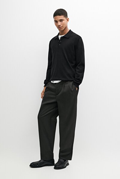 Massimo Dutti %100 pamuklu polo yaka triko