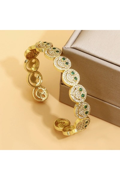 Choice11 TT-00589S-1-03 2025 New Luxury Light Full Diamond Colored Smile Brac...