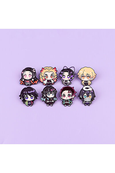 Choice Bandai 8pcs 8pcs Cute Enamel Pin Cartoon Brooch For Coat Women's Brooc...
