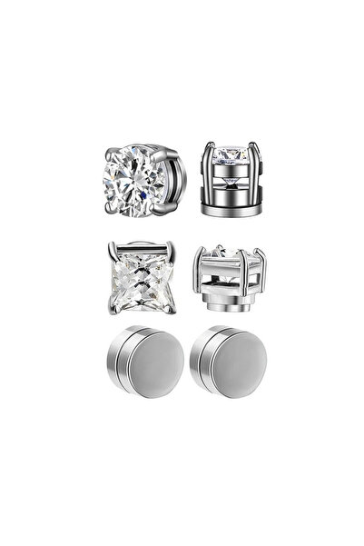 Choice7 DM9-type10 6 Pcset Strong Magnetic Ear Stud Clip Earrings for Men and...