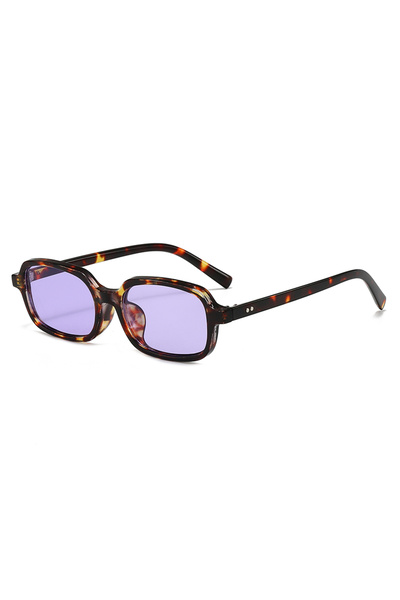Choice11 Purple Protective Glasses New Small Rectangle Sunglasses Women Fashi...