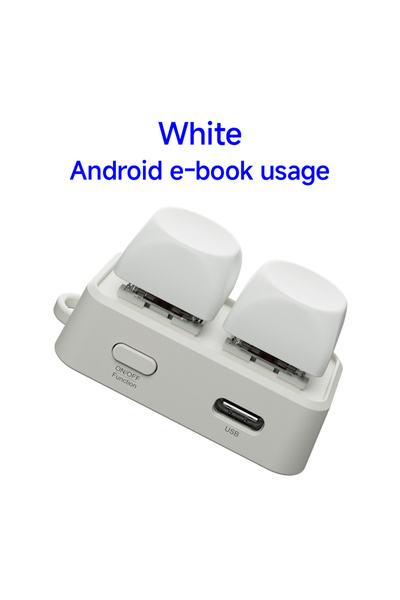 choice2 WHITE HANLINYUE Free2 Mini Bluetooth Keyboard Page Flipper Supports A...