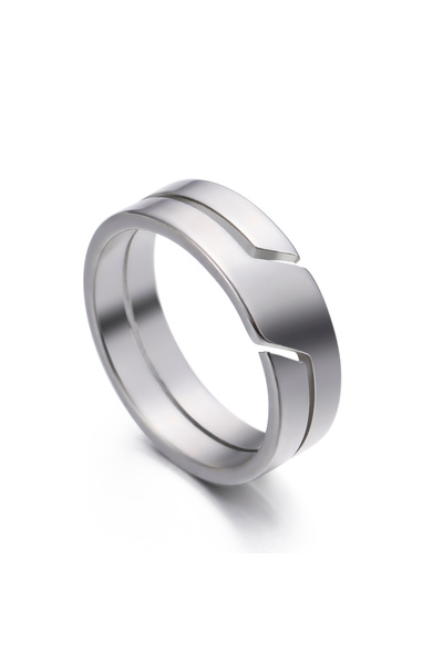 Choice 8 Steel Color Skyrim Stainless Steel Ring for Men Women Black Minimali...