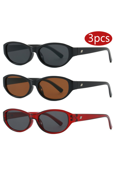 Choice 3pcs z01 3pcs New Trend Small Oval Punk Sunglasses Women Fashion Gradi...