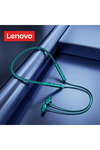 Choice1 Lenovo Green Original HE05X Pro Bluetooth Sports Neckband Earphones H...