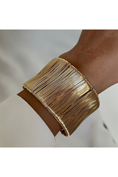 Choice BR25Y0402-3 Vintage Punk Multi-Layer Opening Wide Cuff Bracelet For Wo...