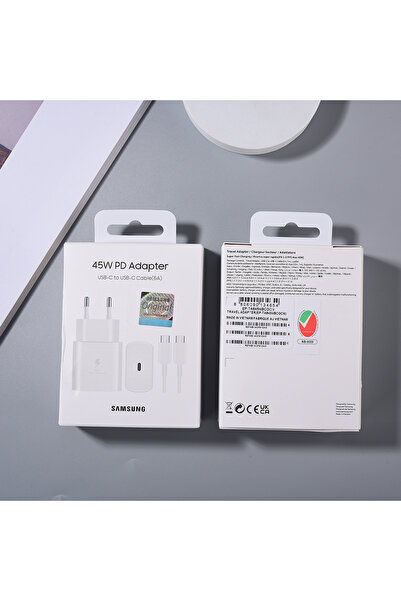 Choice1 EU set White SAMSUNG 45W Super Fast Charger for Galaxy S26 Ultra S24 ...
