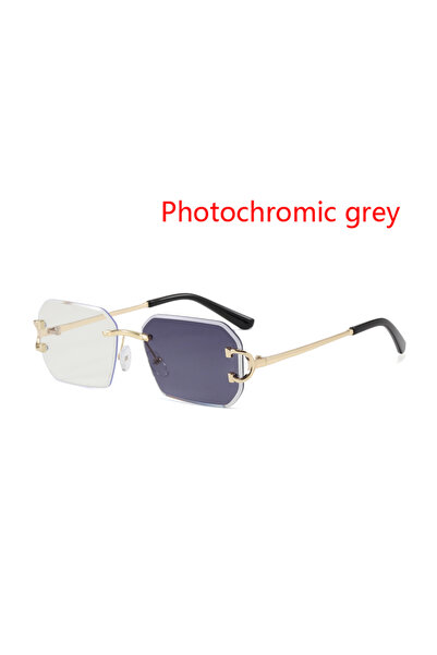 Choice4 gold change grey Photochromic Sunglasses Women Men Anti Blue Light Re...