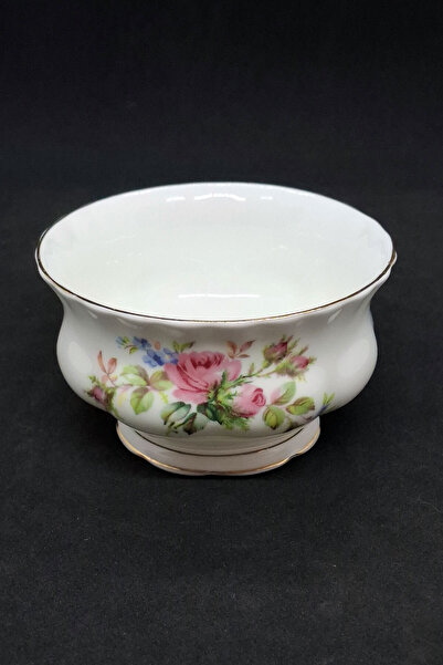 Royal Albert Moss Rose Bone China England Antique Sugar Bowl 9.5 cm 160 ml