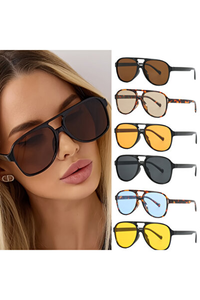 Choice 6pcs z02 6pcs Pack Fashion Square Sunglasses Classic Sun Glasses Women...
