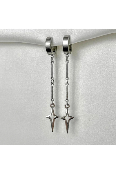 Choice WA0809-1 Gothic Jewelry Cross Star Drop Earrings Punk Charms Stitching...