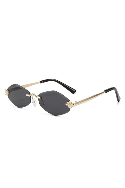 Choice6 black Protective Glasses Fashion Irregular Sunglasses Women Retro Bra...