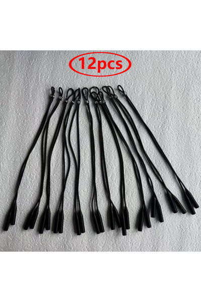 Choice1 12pcs z02 black 12pcs/24pcs Sports Eyewear Retainer Candy Color Silic...
