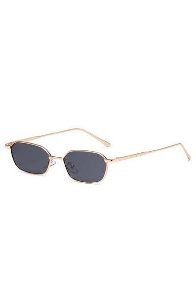 Choice1 gold frame black Protective Glasses Fashion Small Square Sunglasses W...