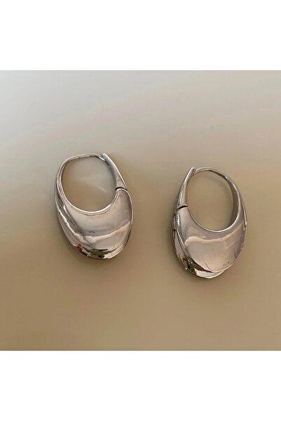 Choice 01 Silver color Smooth Metal Chunky Hoop Earrings for Women Girls Fash...