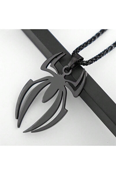 Choice black Spider Shape Cosplay Necklace Men Stainless Steel Pendant Chain ...