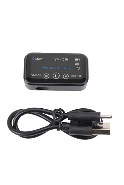 Choice black BT MP3 Player BT MP3 Player Portable Back Clip 1.47in Full Touch...