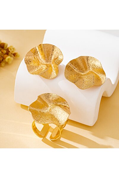 Choice Frostedgold A Set of Women's Jewelry: Irregular Geometric Shapes, Fash...