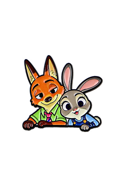 Choice 1 Cute Rabbit Enamel Pin Cartoon Animals Brooch For Coat Women's Brooc...