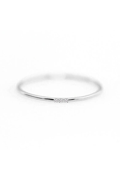 Choice 9 3cz silver color Stainless Steel Minimalist Thin Rings for Women Wed...
